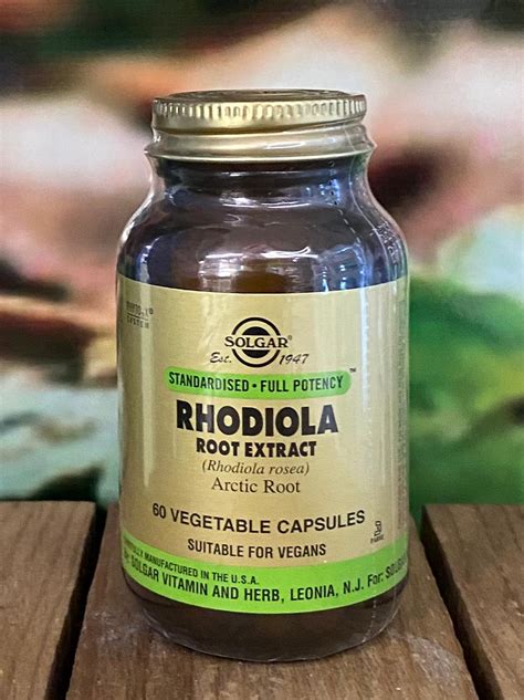 Solgar Rhodiola Root extract 60 capsules – Emagenes Health Shop