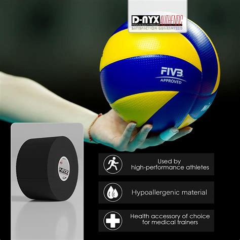 Black Athletic Sports Tape 3xRoll | D-NYX Sports Tape