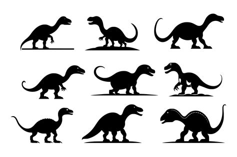 Dinosaur Vector Illustration Silhouette Graphic by Creative Designs ...