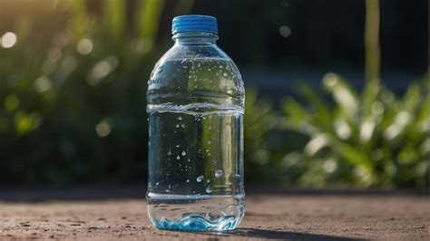 Premium Photo | Chilled water bottle on a sunny day