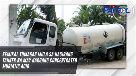 Kemikal Tumagas Mula Sa Nasirang Tanker Na May Kargang Concentrated