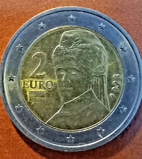 Euro Rari Austria Errori Di Conio Ritratto Bertha Von Suttner