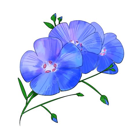 Blue Watercolor Flower PNG Image Watercolor Blue Flowers Watercolor