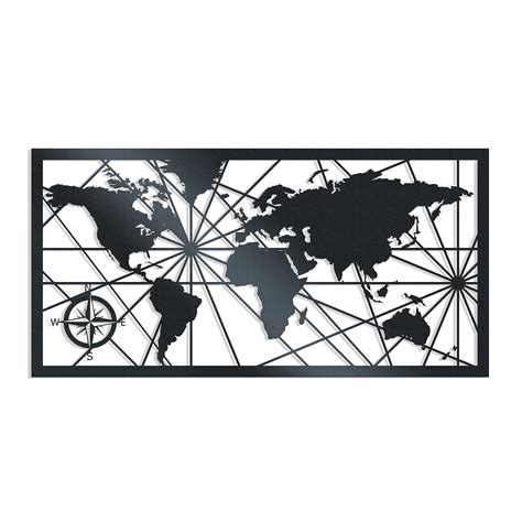 World Map Metal Wall Art Etsy Wall Art World Map Wall Art Map Wall Art