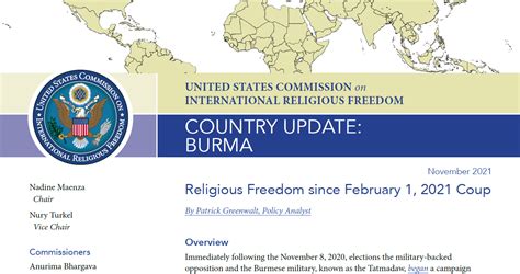 USCIRF Releases New Report On Burma USCIRF