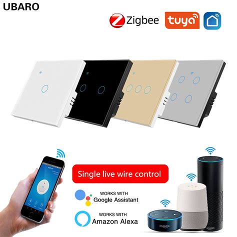 Ubaro Eu Smart House Tuya App Zigbee Switch Panel Light Intelligent