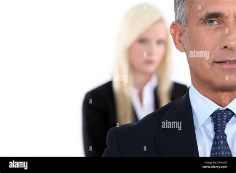 businessman   young assistant stock photo alamy