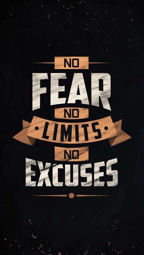 No Excuses Iphone Wallpaper