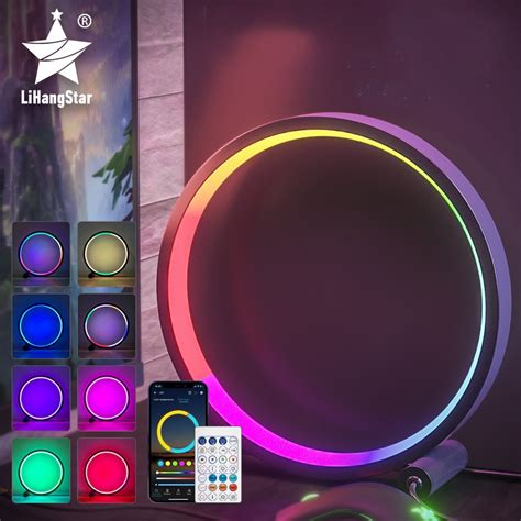 Luminária De Mesa led RGB Controle Remoto Atmosfera De Música Para