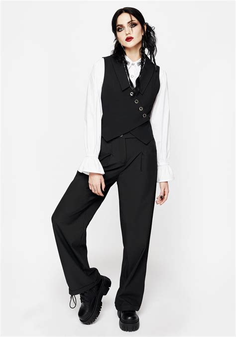 Moonage Asymmetric Waistcoat Disturbia