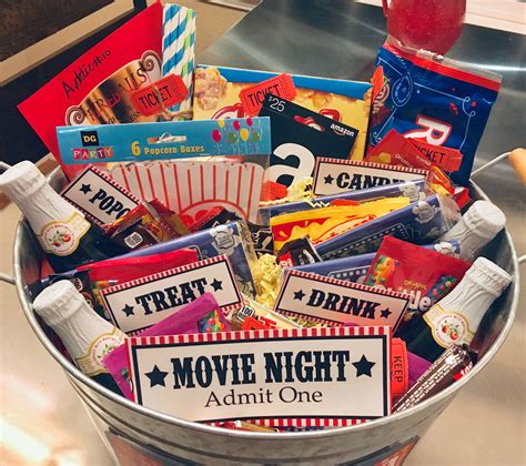 Movie Night T Basket Movie Night T Basket Movie Night T