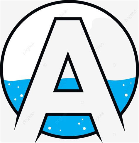 Logo Template With A Liquid Theme And Initial Letter In Water Design