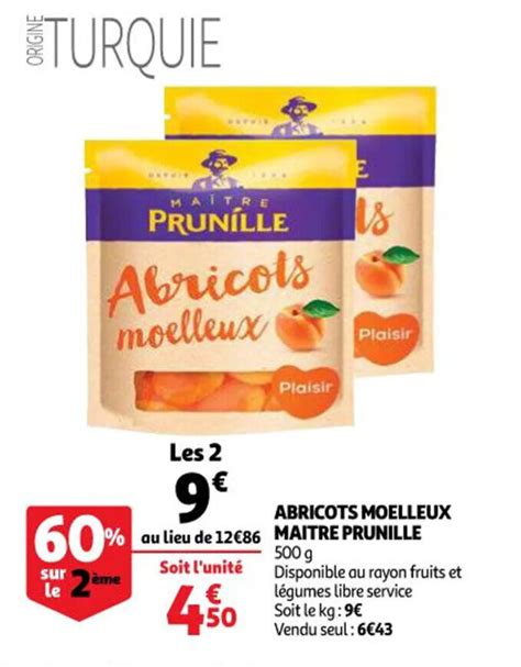 Promo Abricots Moelleux Maitre Prunille Chez Auchan