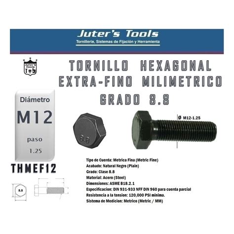 Tornillo Hexagonal Milim Trico