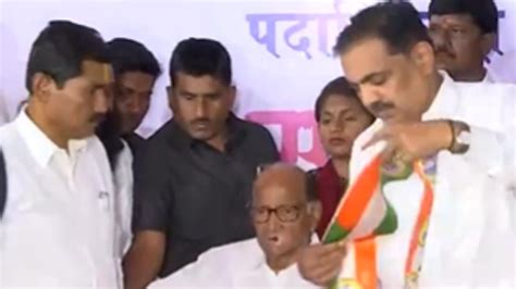 Ajit Pawar Camp Leader From Beed Joins Sharad Pawar Faction Of Ncp