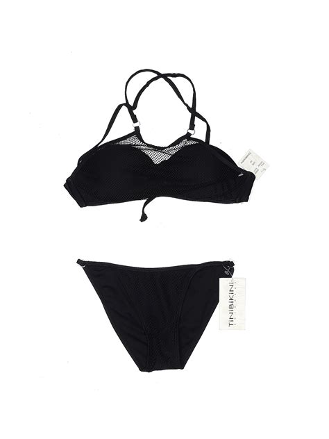 Tini Bikini Black Two Piece Swimsuit Size XS 53 Off ThredUP