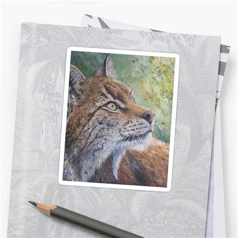 Eurasian Lynx Lynx Lynx Sticker By Elinjohnsen Redbubble