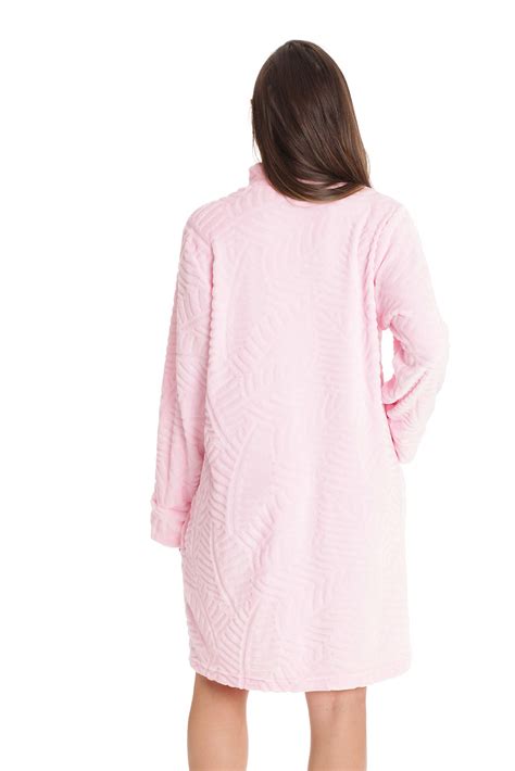 Just Love Plush Zipper Lounger Short Robe Ebay