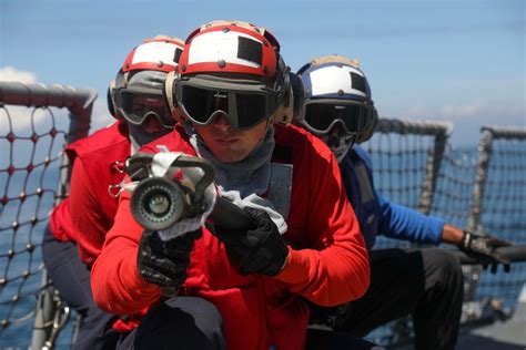 DVIDS Images USS Dewey DDG 105 Conducts Aircraft Firefighting