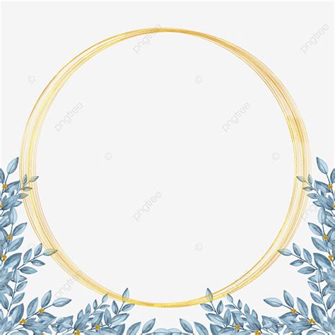 Golden Frame Ornaments Hd Transparent Golden Circle Frame Watercolor