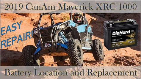 Canam Battery Location And Replacement Youtube