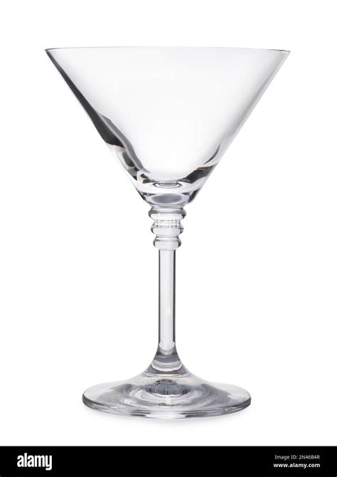 New Empty Martini Glass Isolated On White Stock Photo Alamy