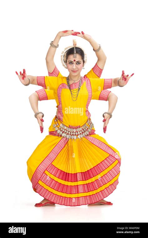 Young Woman Performing Odissi Dance Stock Photo Alamy