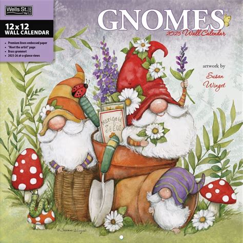 Gnomes By Susan Winget 2025 Wall Calendar Calendars