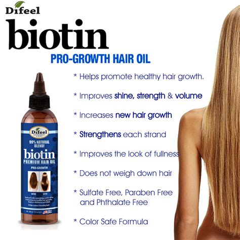 Difeel Biotin Pro Growth Premium Hair Oil 8 Oz Difeel Find Your Natural Beauty