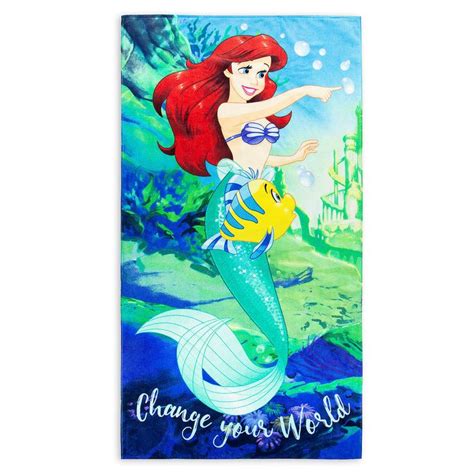 Ariel Beach Towel Disney Parks Merchandise Disney The Little Mermaid