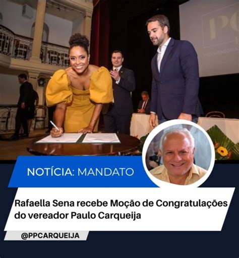 Rafaella Sena recebe Moção de Congratulações de Paulo Carqueija