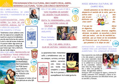 Programación Cultural Biblioteca Municipal Abril 2017