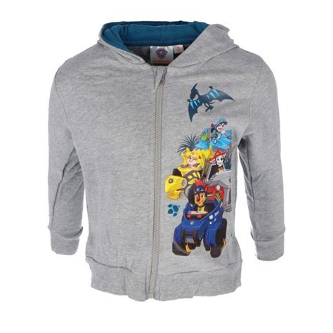 Paw Patrol Jungen Chase Marshall Sweatjacke Jacke Blau And Grau 100