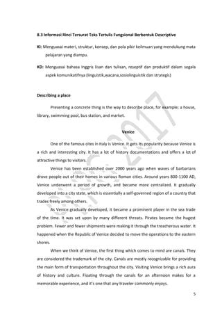 Bab Viii Description Bahasa Inggrispdf Pdf