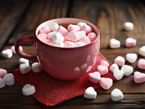 Premium AI Image A Cup Of Hot Chocolate With Marshmallows