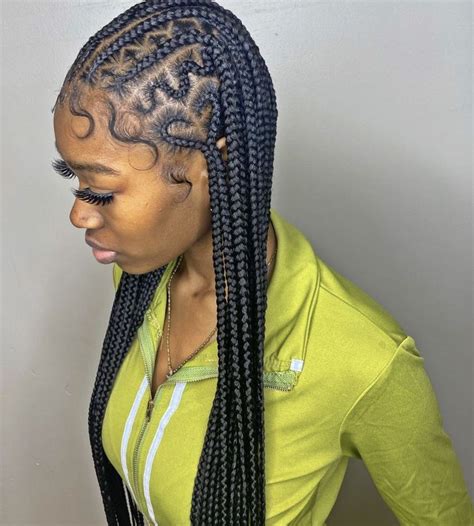 30 Half Fulani Tribal Braids Half Knotless Braids Hairstyles Artofit