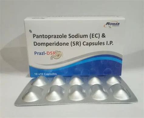 Enteric Coated Pantoprazole Sodium And Domperidone Sustained Release Capsules At ₹ 800 Box