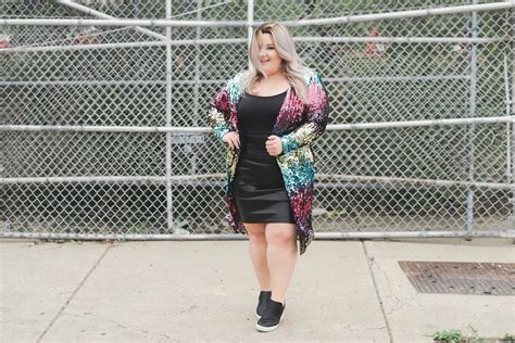 Plus Size Sequin Cardigan Natalie In The City