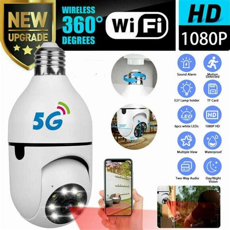 Buy Hd 1080p 360° Rotate Auto Tracking Panoramic Camera Light Bulb