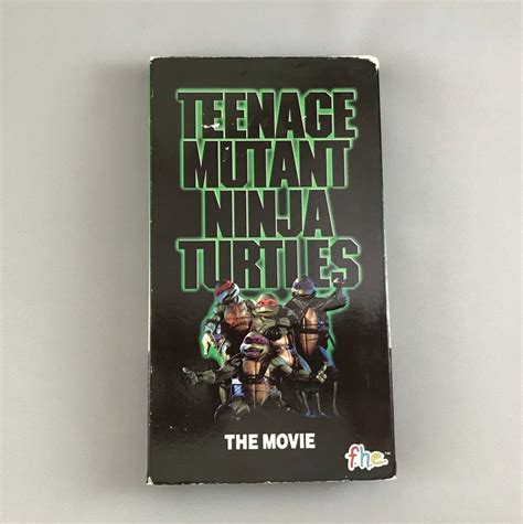 VHS Teenage Mutant Ninja Turtles THE MOVIE 1990 Live Action Etsy