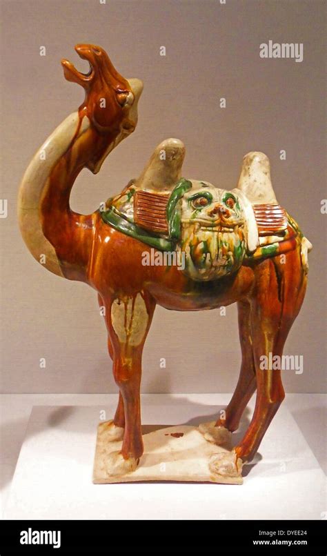 Decorative Camel Figure Th Century A D From The Tang Dynasty Stock