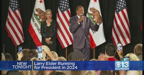 Radio Host Larry Elder Announces 2024 GOP Bid For President CBS