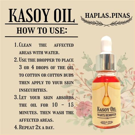 Haplas Pinas Effective And Safe Warts Remover Kasoy Oil