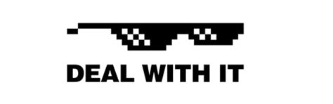 Deal With It Pixel Sunglasses Transparent Image – Free PNG Pack Download