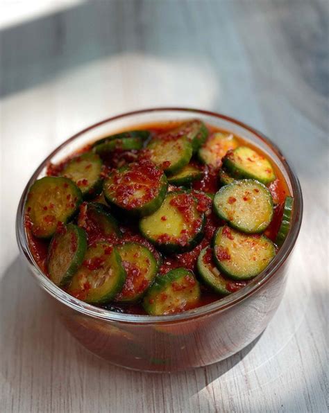 Hooni Kims Marinated Spicy Cucumbers Oee Muchim — Cooks Without