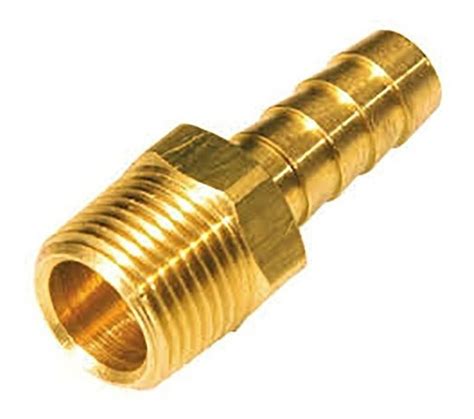 Adaptador Macho X Espiga Bronce X Para Manguera Tuber A Y