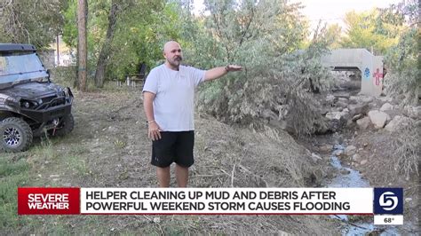 Video A Crazy Freak Storm Carbon County Cleaning Up After Weekend