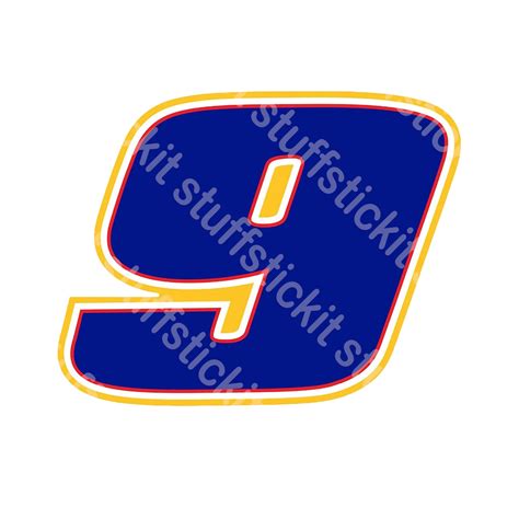 Chase Elliot 9 Svg File Instant Download Etsy