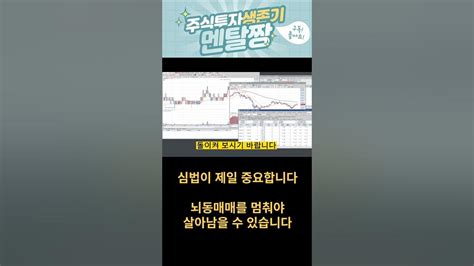 오늘은 심법에 대해 말씀드리고 싶습니다 ㅣ 손실이 나는 마음과 뇌동매매 ㅣ 주식투자하면서 손실을 입지 않는 방법shorts