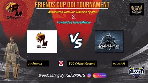 Friends Cup Odi Tournament League Match Run Machine Sports Vs